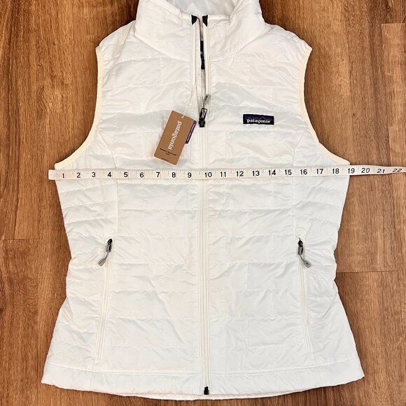 NEW Patagonia Women's Nano Puff Vest Birch White Sz S - Picture 9 of 12